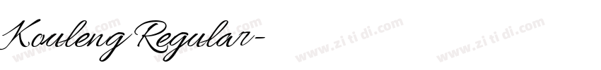 Kouleng Regular字体转换 Kouleng Regular字体转换